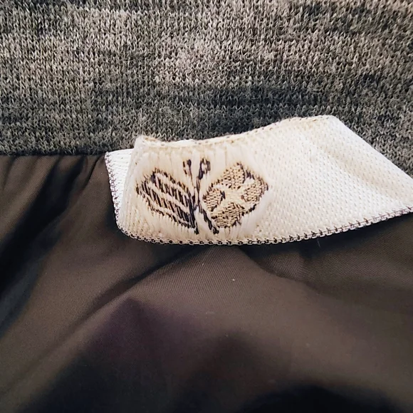 FRADI Down Corduroy Hooded Mens Vest Beige Grey Sz 52